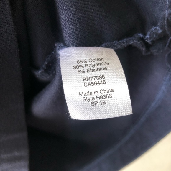 J. Crew Short Sleeve Navy Blue Lace Up Knit Dress XS - Picture 4 of 4